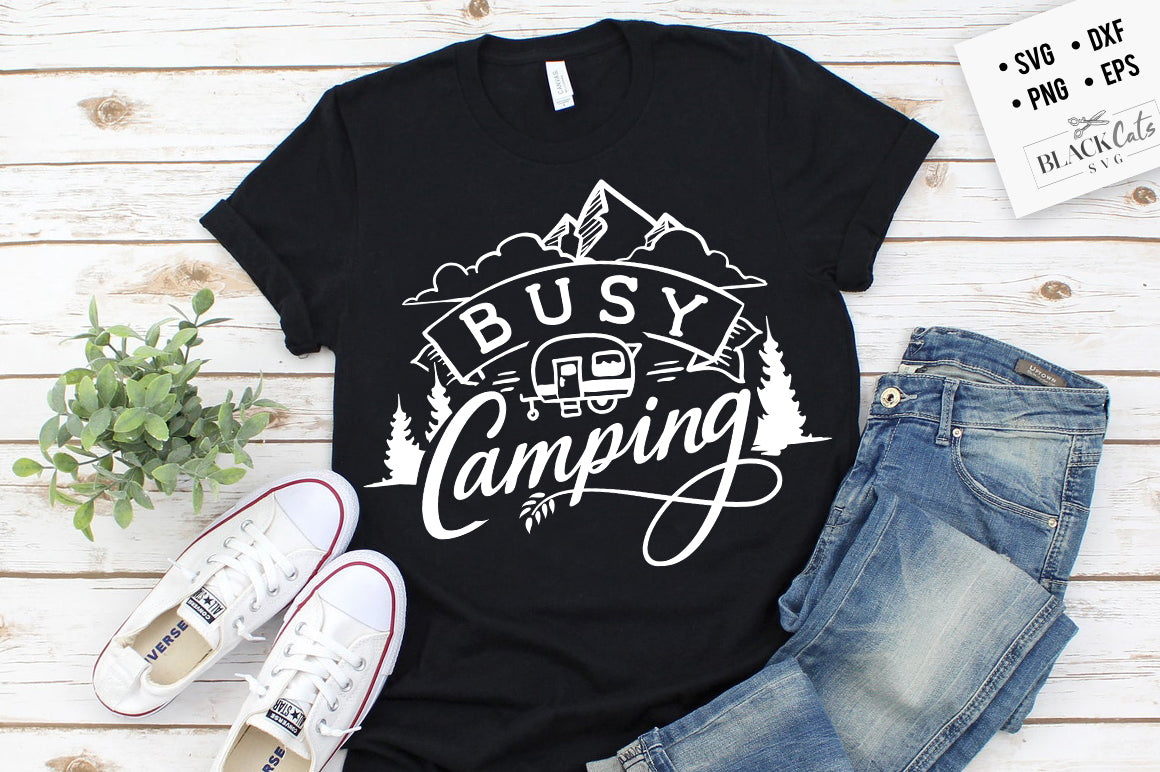 Busy Camping SVG