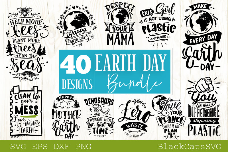 Global warming Bundle SVG bundle 40 designs Earth Day SVG Bundle