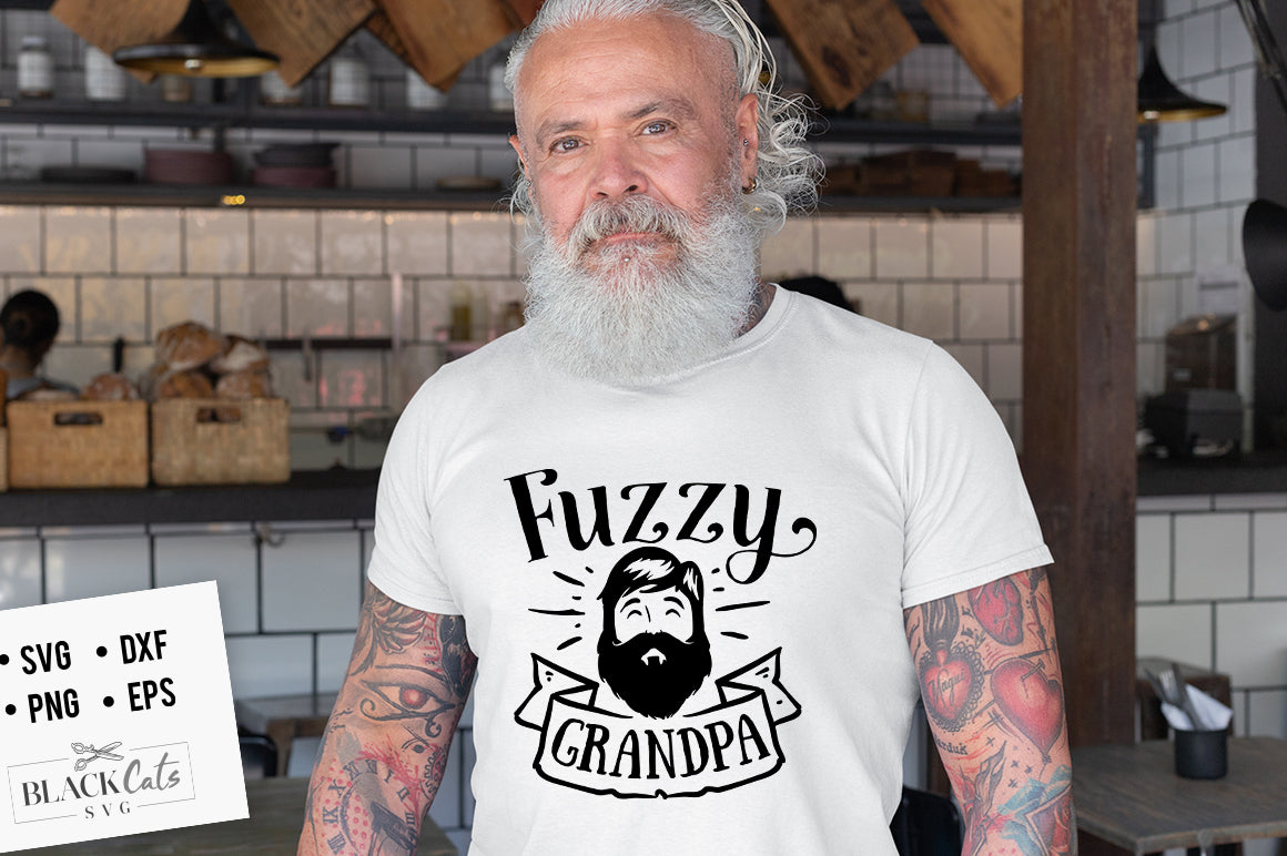Fuzzy Grandpa SVG File