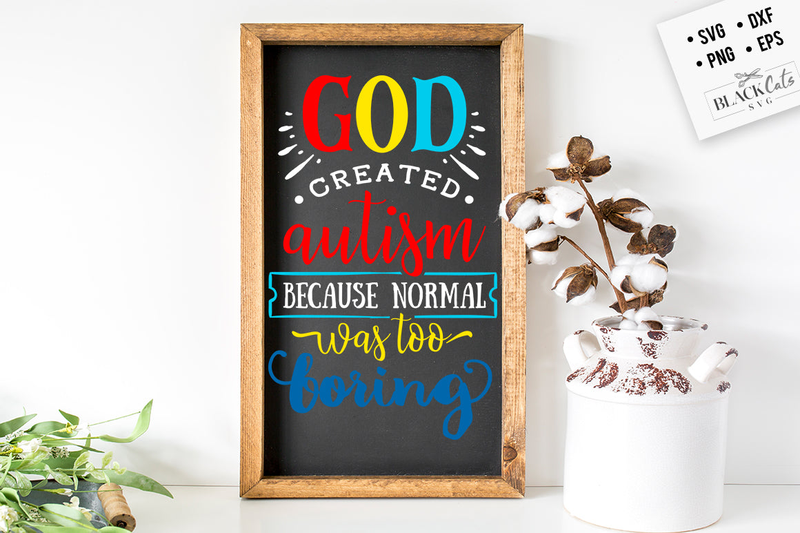 God created autism SVG