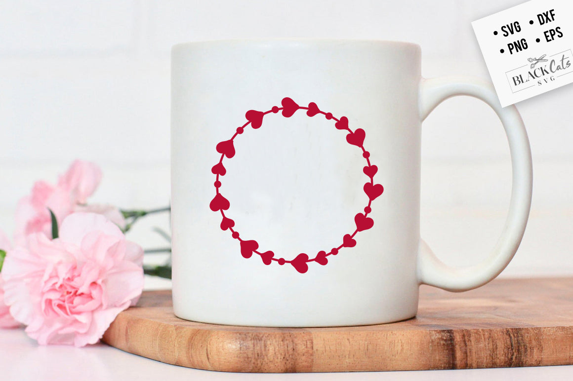 Hearts Monogram SVG File 2