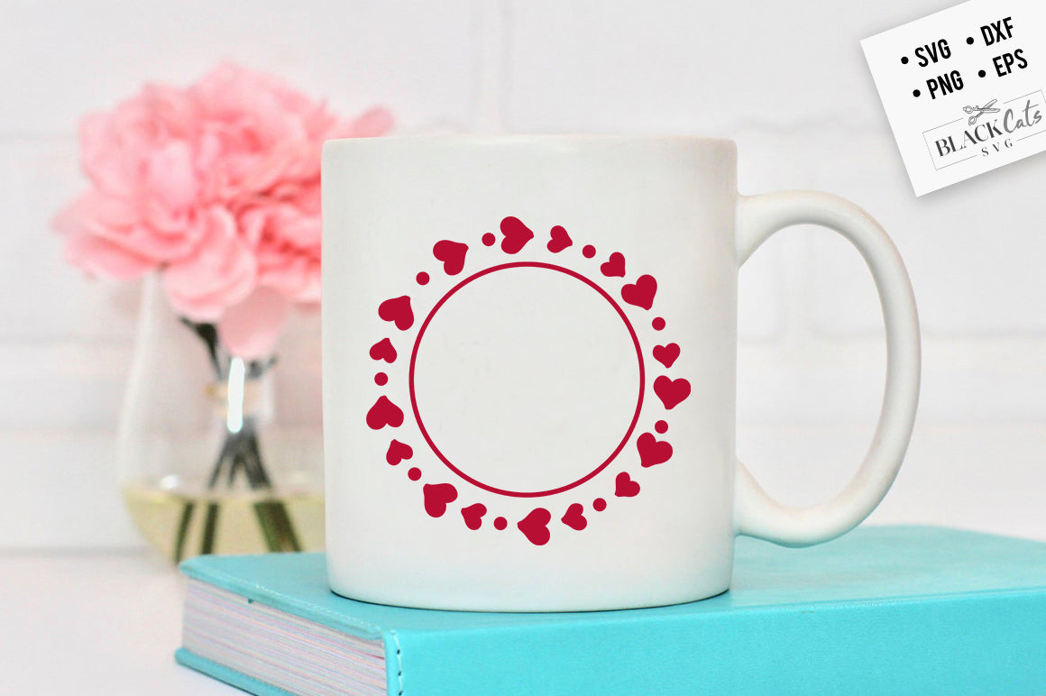 Hearts Monogram SVG File 3