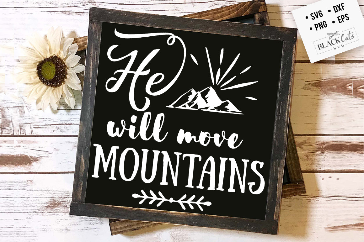 Will move mountains SVG