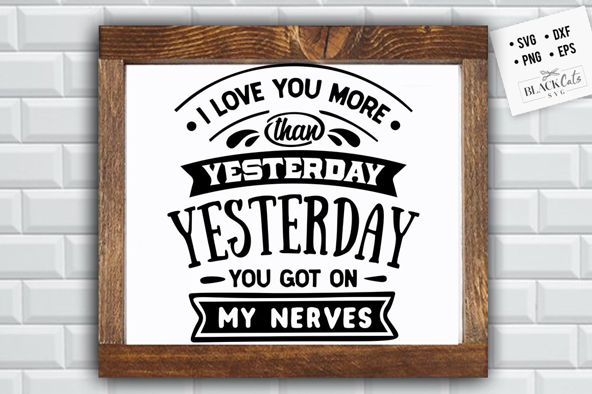 I love you more nerves SVG