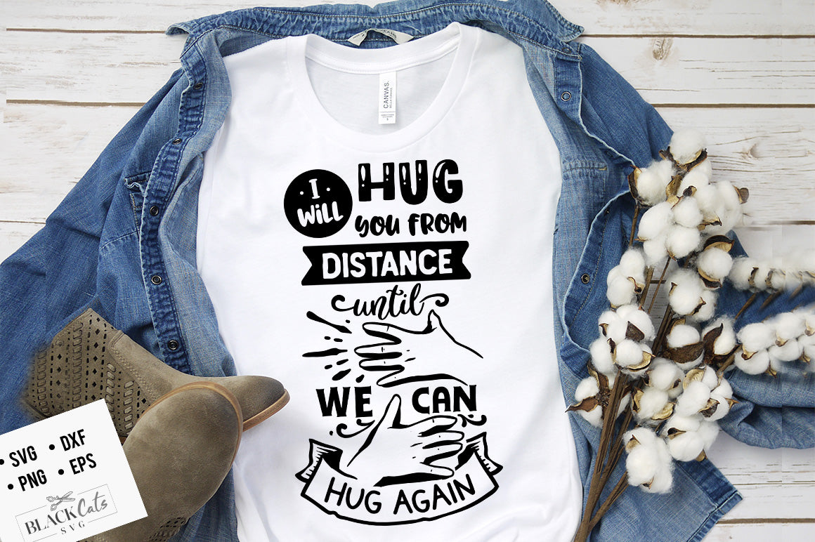 I will hug you from distance SVG
