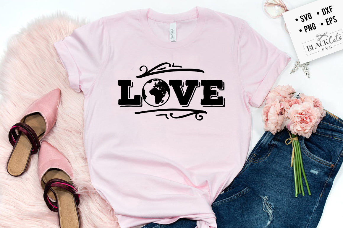 Love Earth SVG File