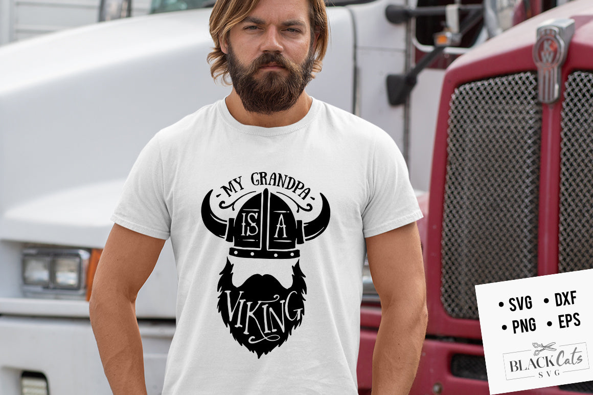 My Grandpa is A Viking SVG File
