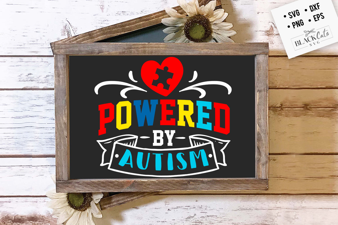 Powered by autism SVG
