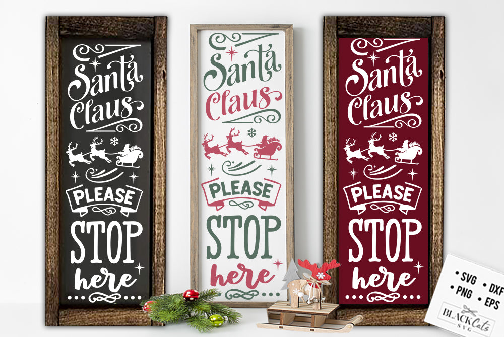 Santa Claus please stop SVG