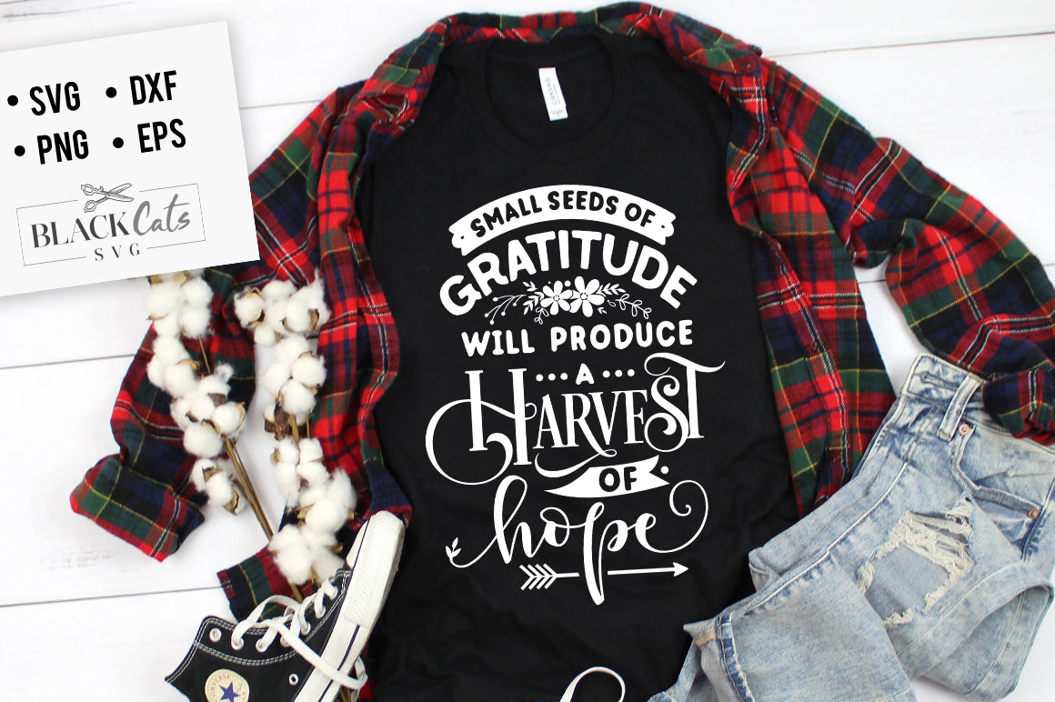 Small Seeds of Gratitude Will Produce SVG File