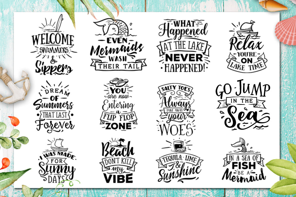 Summer Bundle - 65 Summer SVG files Bundle Summer SVG file Cutting File Clipart in Svg, Eps, Dxf, Png for Cricut & Silhouette