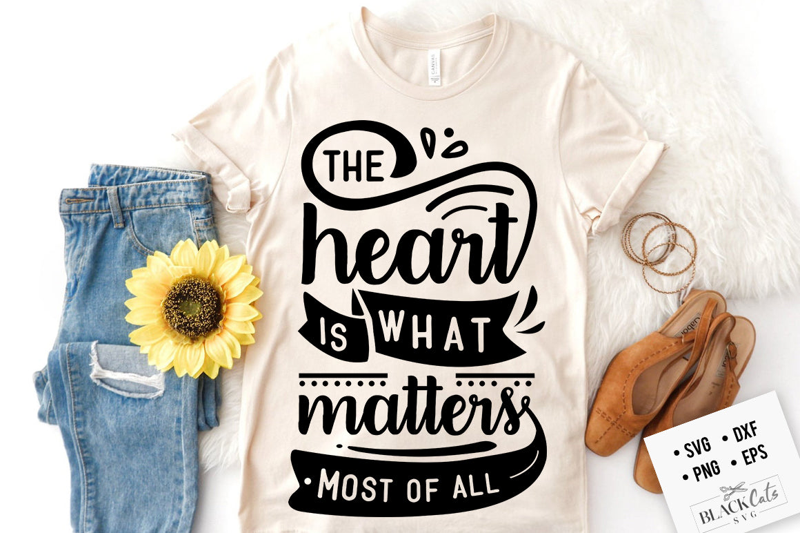 The heart is what matters SVG