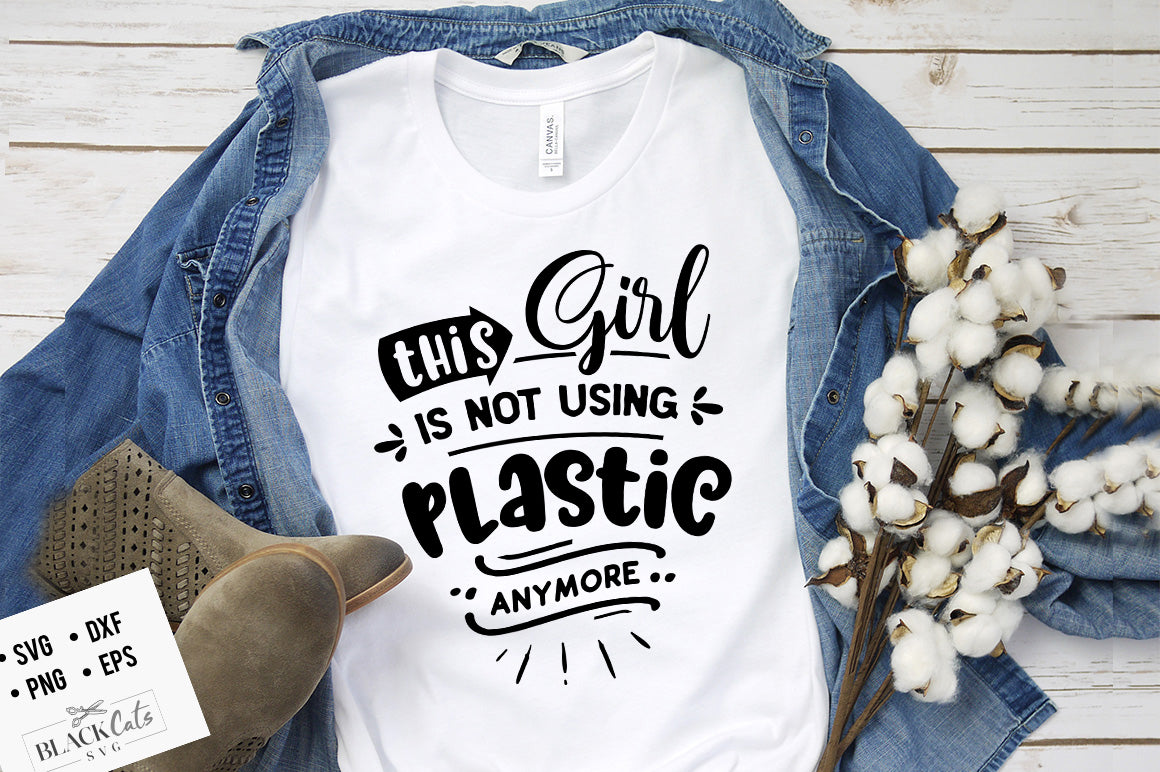 This Girl Guy is Not Using Plastic SVG File