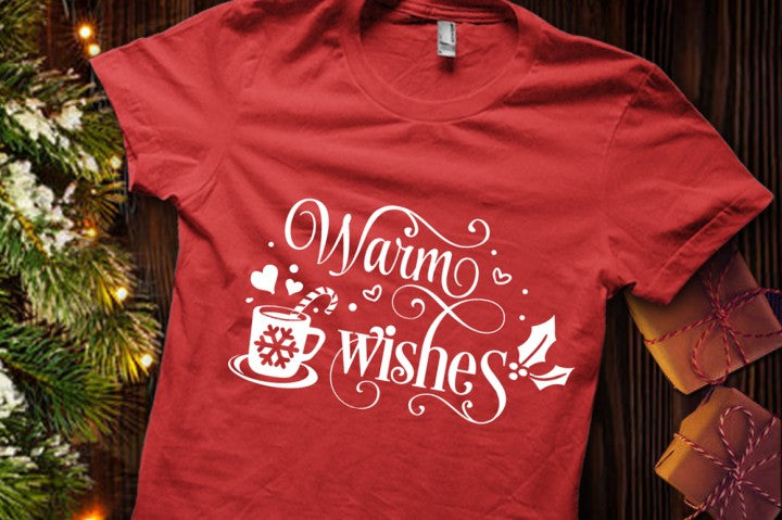 Warm wishes - Christmas SVG cutting file