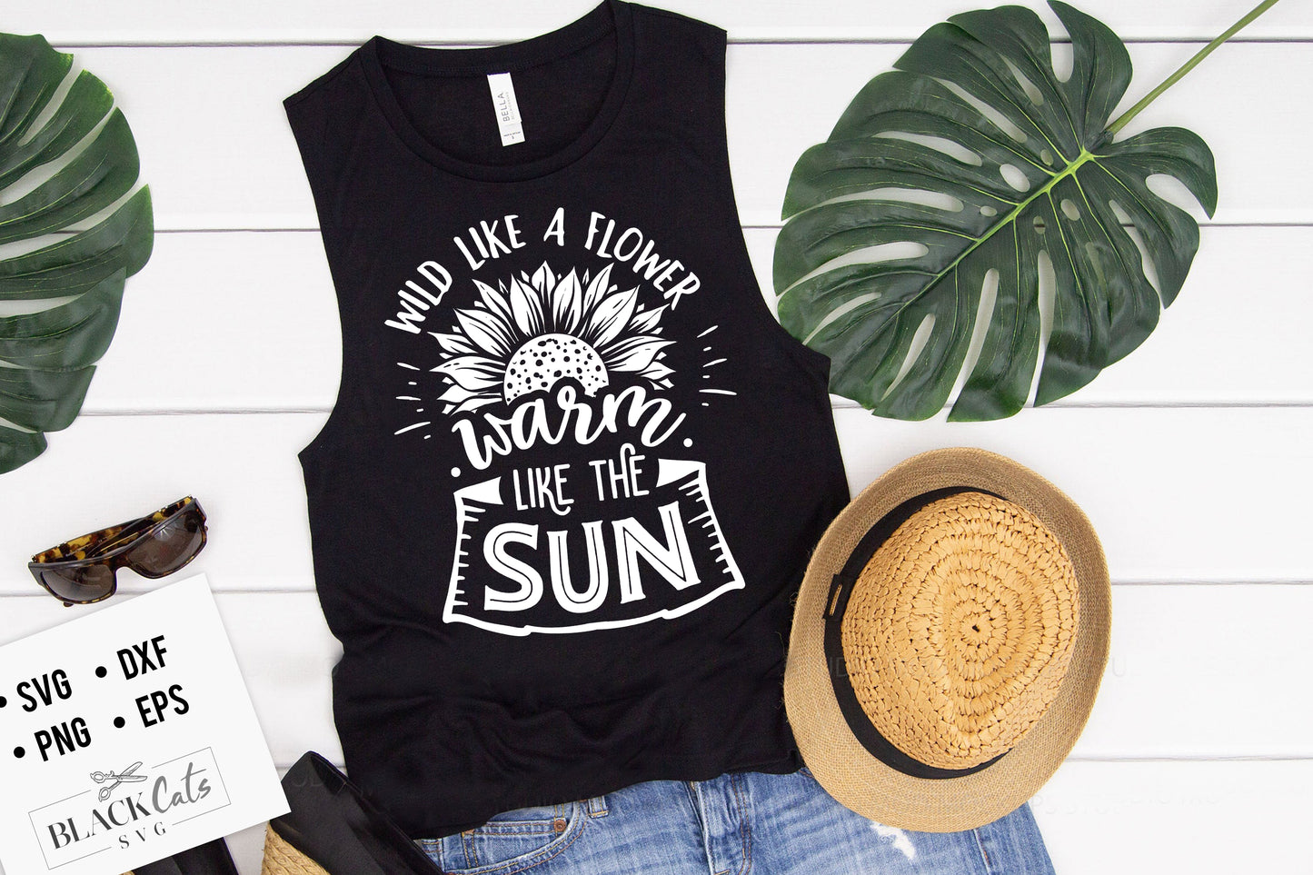 Wild like a flower SVG file