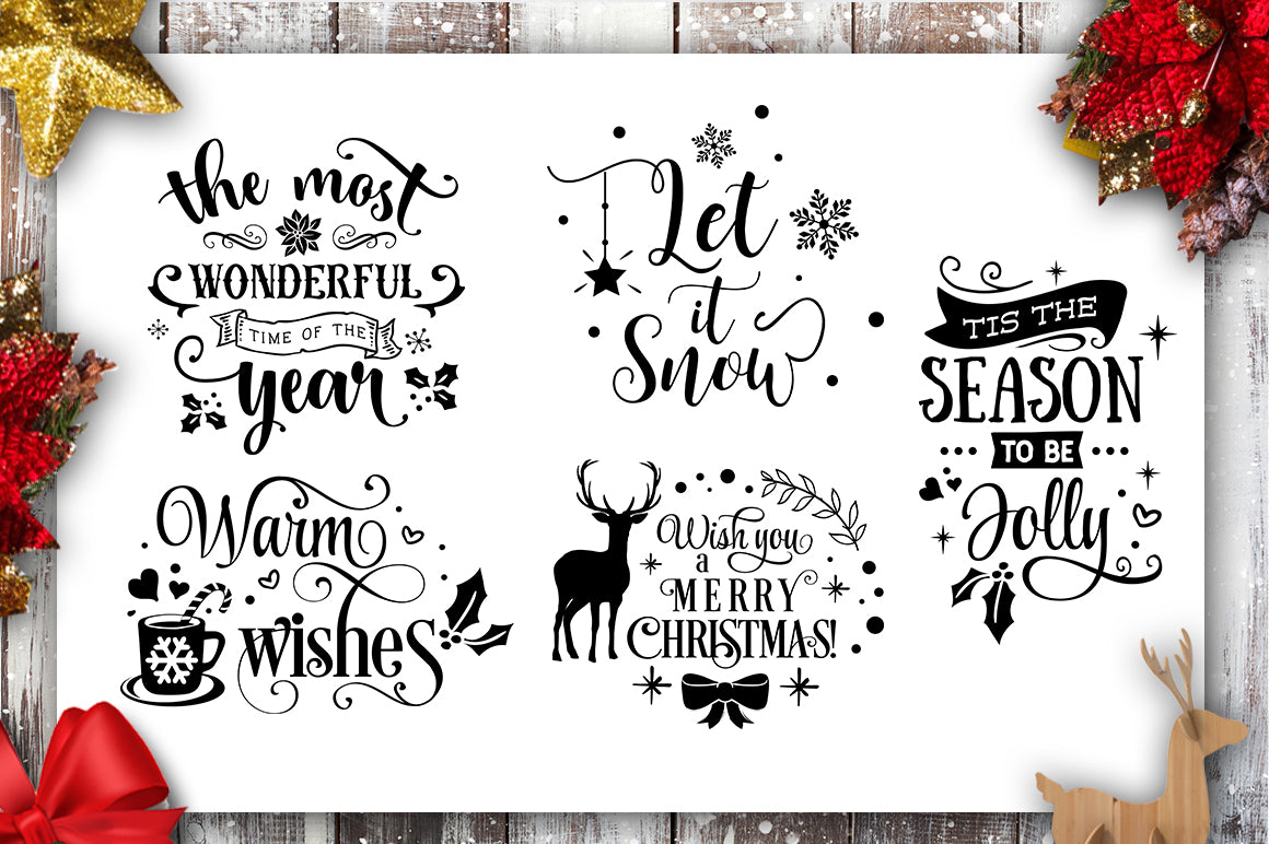 Christmas bundle 40 SVG file Cutting File Clipart in Svg, Eps, Dxf, Png for Cricut & Silhouette
