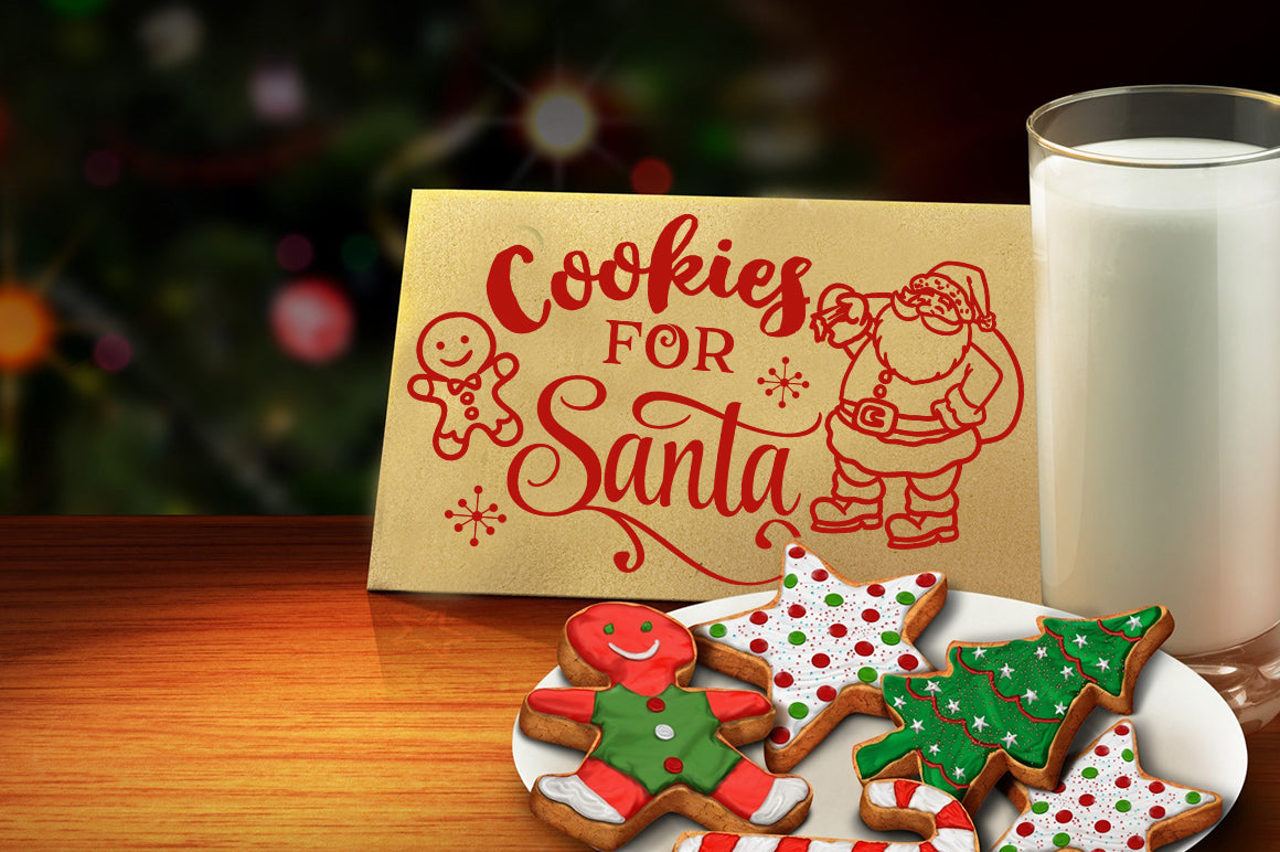 Cookies for Santa SVG cutting file