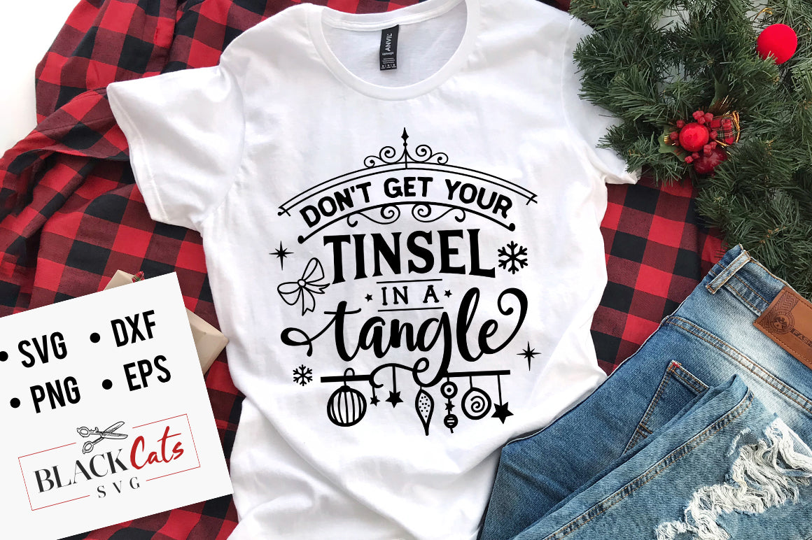 Don't get your tinsel in a tangle SVG