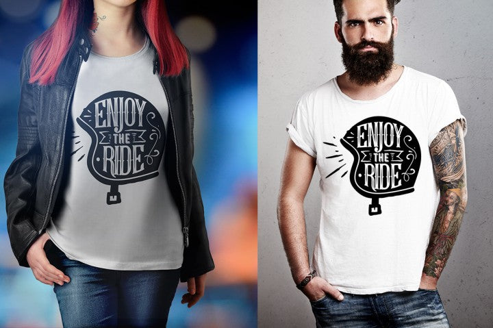 Enjoy the ride - helmet SVG file Cutting File Clipart in Svg, Eps, Dxf, Png for Cricut & Silhouette