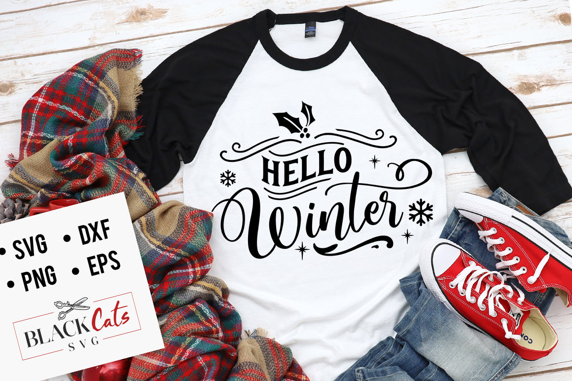 Hello Winter SVG