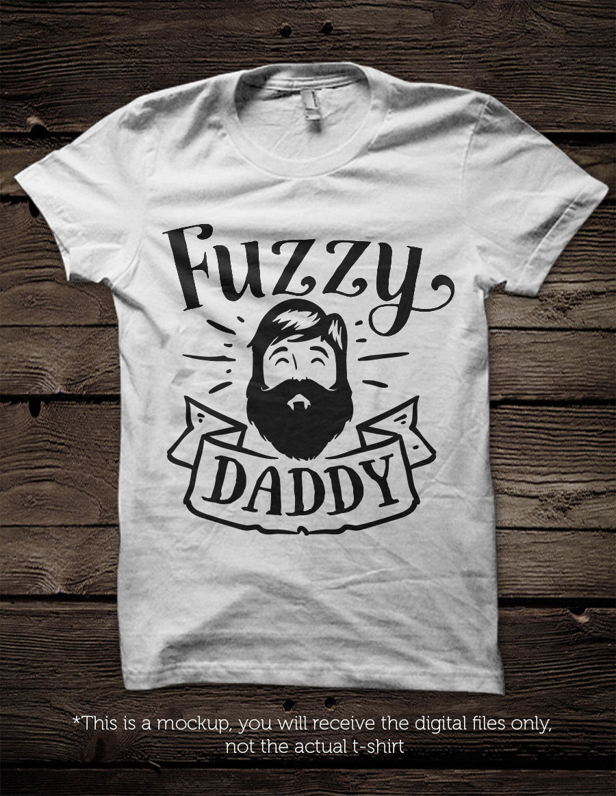 Fuzzy daddy SVG file Cutting File Clipart in Svg, Eps, Dxf, Png for Cricut & Silhouette svg - BlackCatsSVG
