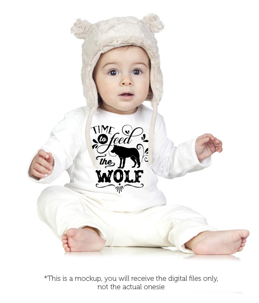 Time to feed the wolf - SVG file Cutting File Clipart in Svg, Eps, Dxf, Png for Cricut & Silhouette - BlackCatsSVG