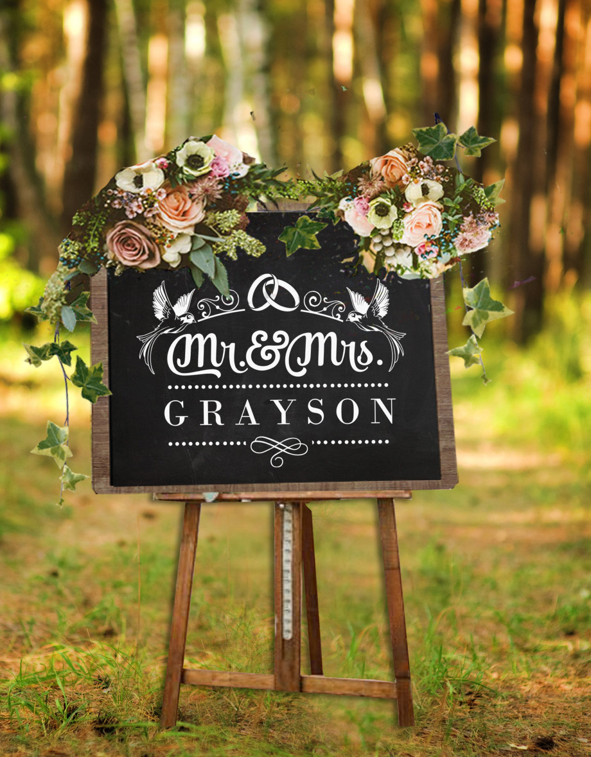 Mr and Mrs with space for name SVG file Cutting File Clipart in Svg, Eps, Dxf, Png for Cricut & Silhouette svg - BlackCatsSVG