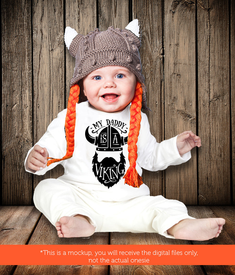 My daddy is a viking SVG file Cutting File Clipart in Svg, Eps, Dxf, Png for Cricut & Silhouette svg - BlackCatsSVG