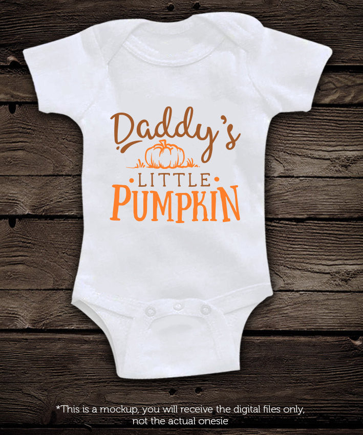 Daddy's little pumpkin - SVG file Cutting File Clipart in Svg, Eps, Dxf, Png for Cricut & Silhouette - BlackCatsSVG
