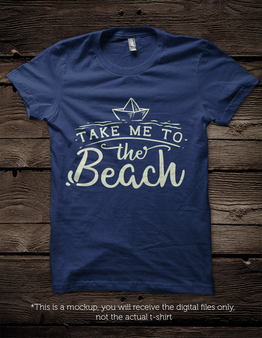 Take me to the beach - SVG file Cutting File Clipart in Svg, Eps, Dxf, Png for Cricut & Silhouette - beach svg - BlackCatsSVG
