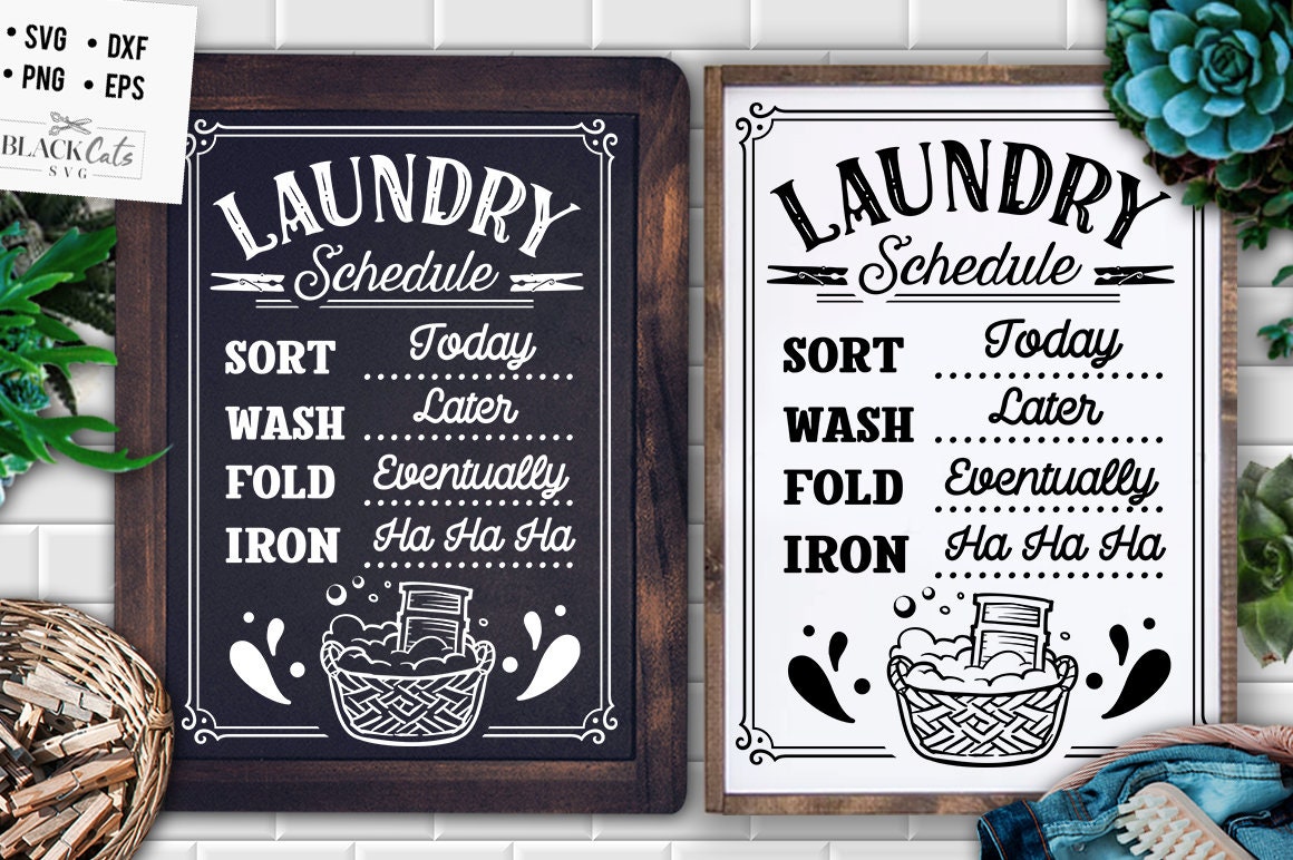 Laundry schedule svg, laundry room svg, laundry svg, laundry poster svg, bathroom svg, vintage poster svg,