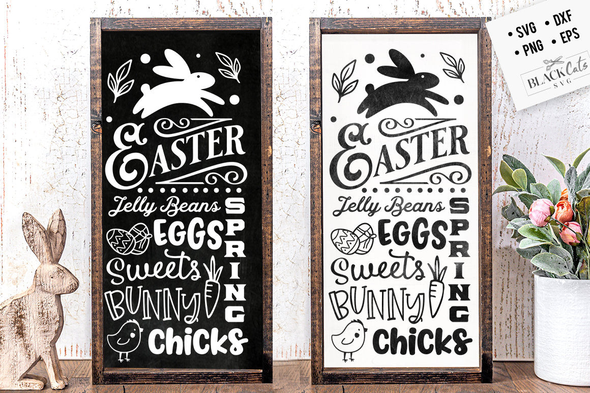 Easter subway porch sign svg, Cottontail SVG, Easter SVG, Cottontail Farms SVG, Easter Bunny svg, Vintage Easter svg