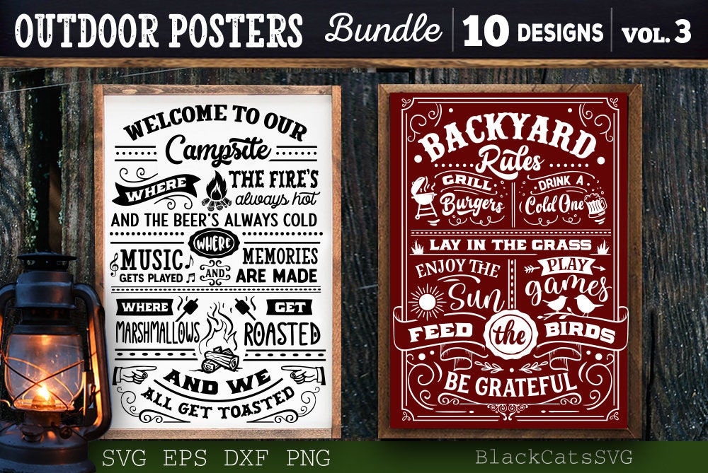 Outdoor Rules Bundle SVG 10 designs