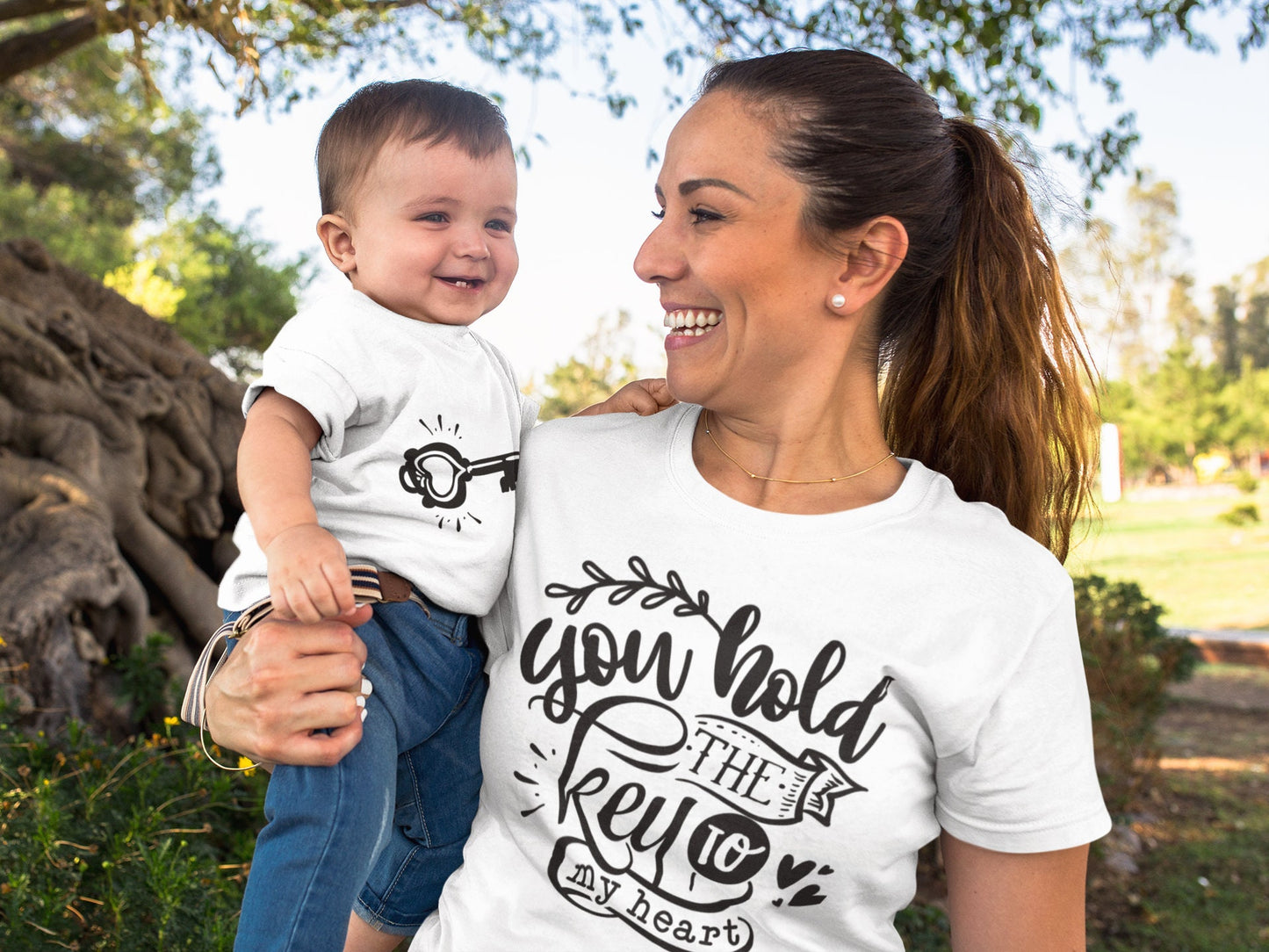 You hold the key to my heart svg, mama and me svg, mama and baby svg, matching svg, matching mama svg, matching outfit svg,