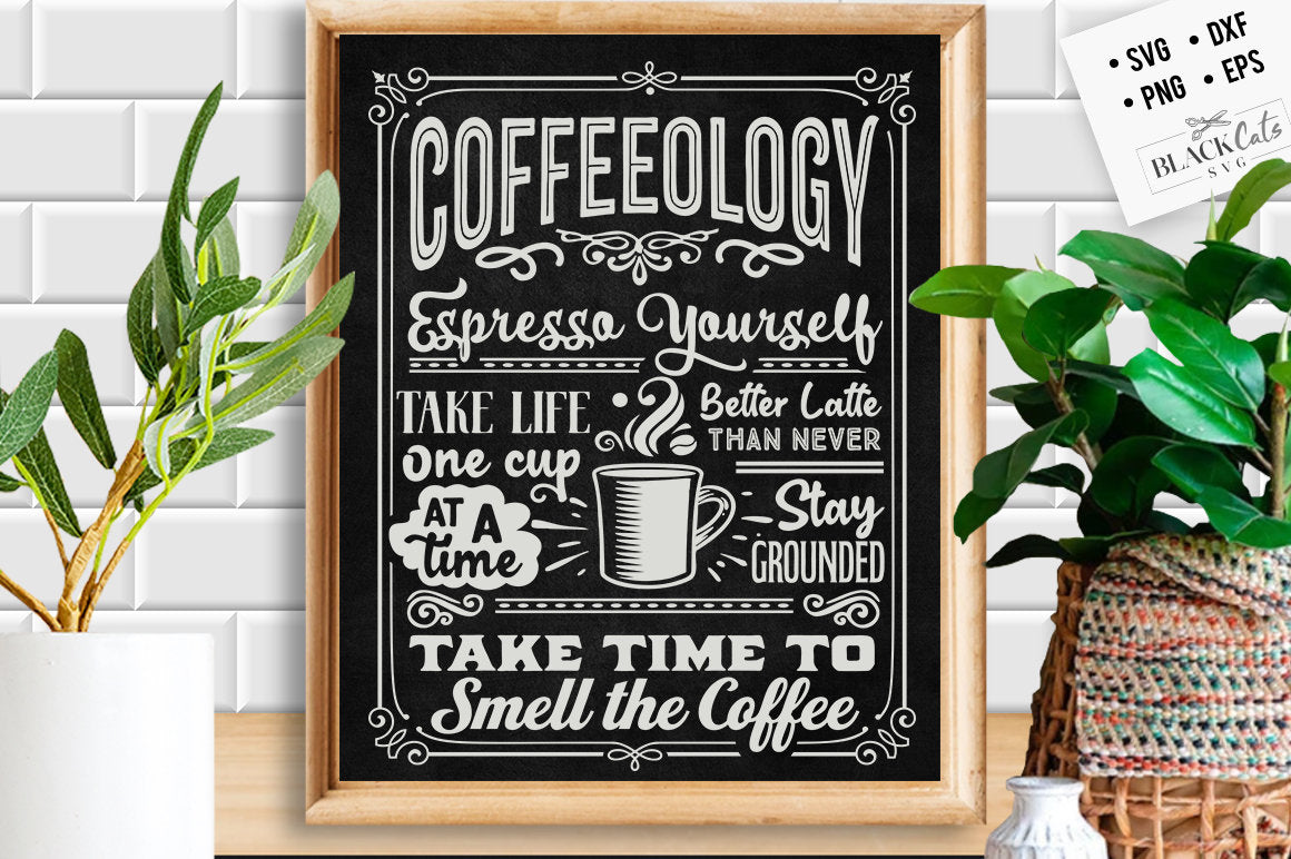 Coffeology SVG, Coffee poster svg, Coffee svg, Coffee lover svg, caffeine SVG, Coffee Shirt Svg, Coffee mug quotes Svg