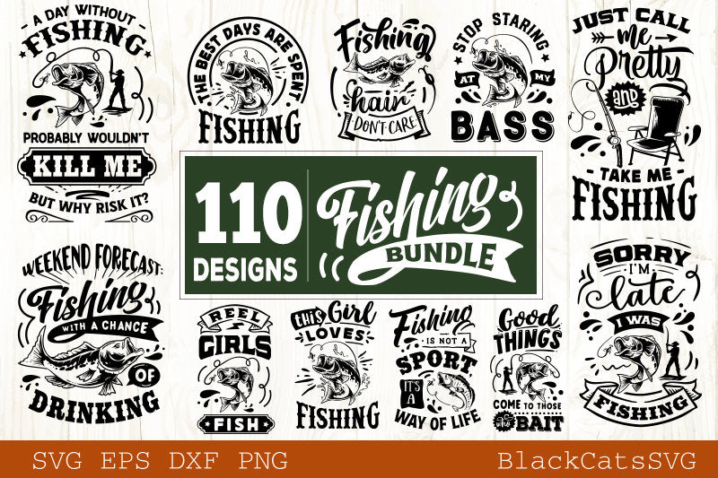 Fishing Bundle SVG 110 designs