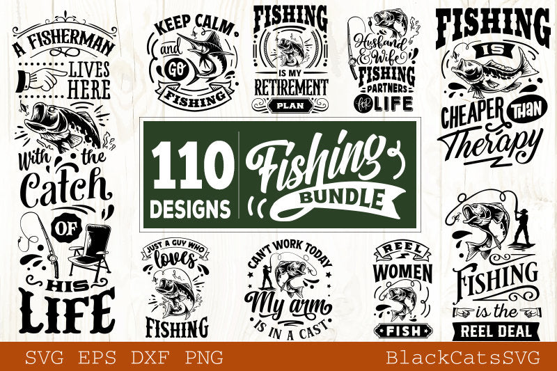 Fishing Bundle SVG 110 designs