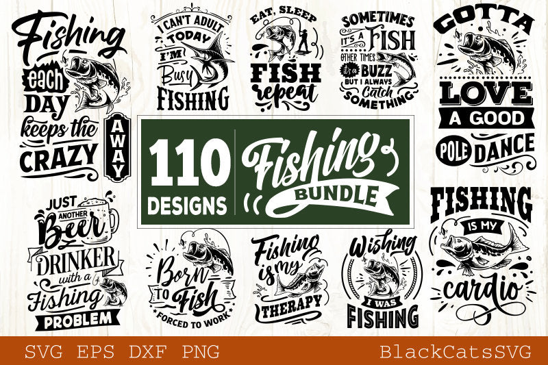 Fishing Bundle SVG 110 designs