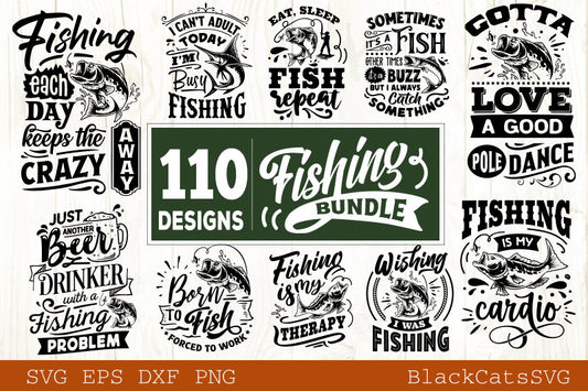 Fishing  Bundle SVG 110 designs