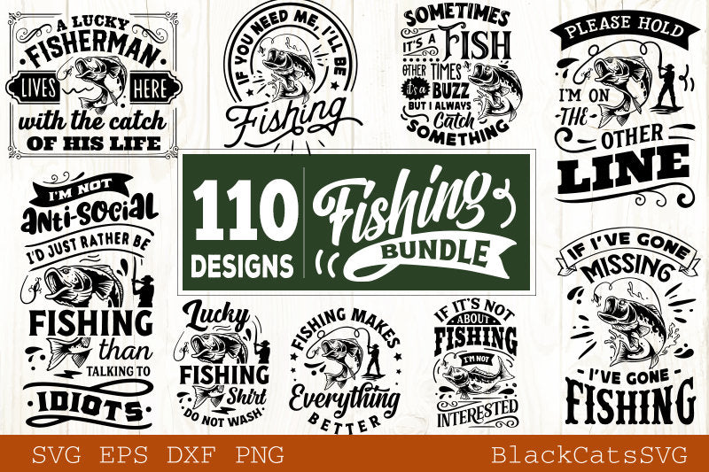 Fishing Bundle SVG 110 designs