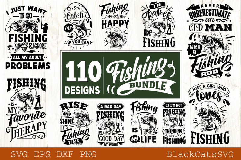 Fishing Bundle SVG 110 designs
