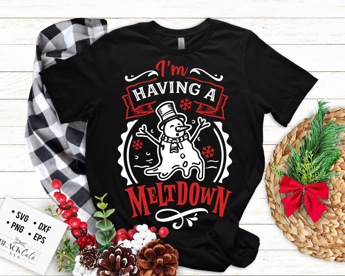 I'm Having A Meltdown SVG, having a meltdown svg, meltdown Christmas svg, funny Christmas svg
