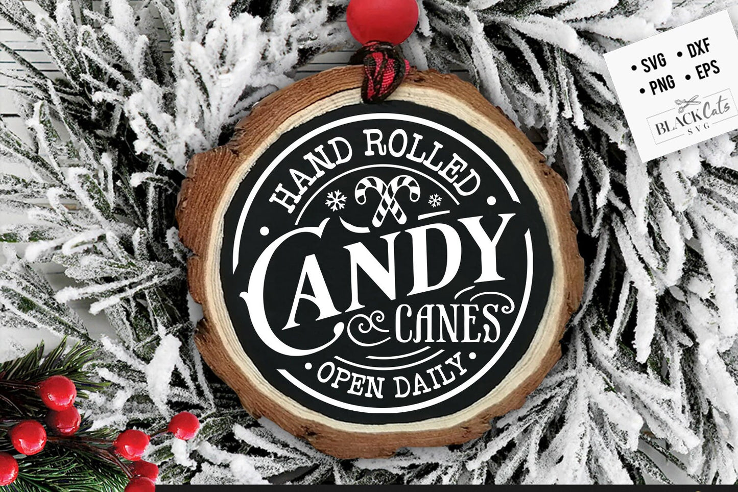 Candy canes svg, Candy canes round svg, Farmhouse Christmas svg, Farmhouse candy canes svg, Farmhouse Christmas poster svg,