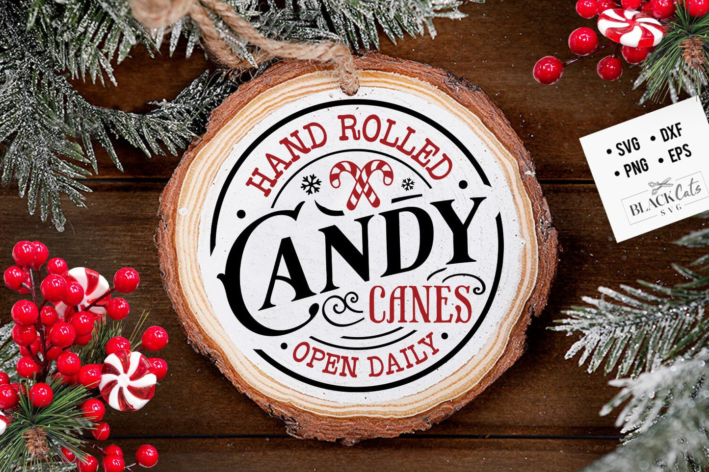 Candy canes svg, Candy canes round svg, Farmhouse Christmas svg, Farmhouse candy canes svg, Farmhouse Christmas poster svg,