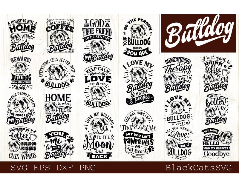 Bulldog Bundle SVG 20 designs, Bulldog dog svg, I love my Bulldog svg, Bulldog dog svg, Bulldog lover bundle svg, Dog bundle svg