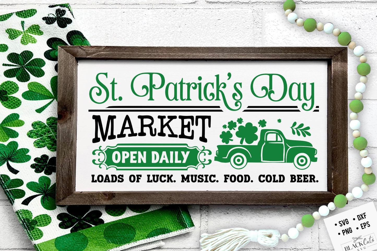 St Patrick's Day Market svg, St Patrick Farmhouse SVG, St Patricks Day SVG, St Patrick's Day Svg, St Patricks Svg, Shamrock Svg
