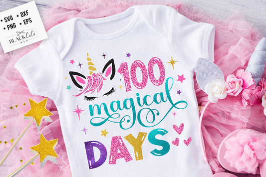 100 Magical Days of School Svg, Unicorn Svg, 100th Days of School Svg, School Svg, 100 magical days unicorn svg
