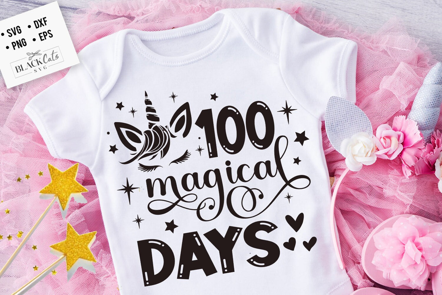 100 Magical Days of School Svg, Unicorn Svg, 100th Days of School Svg, School Svg, 100 magical days unicorn svg