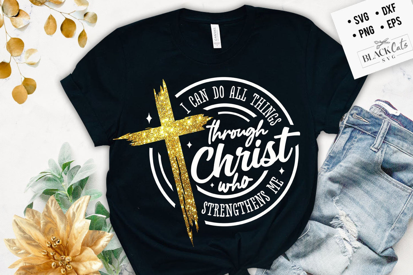 I can do all things through Christ who strengthens me svg, prayer svg, Faith svg, Pray svg, Christian cross svg, Bible verse svg
