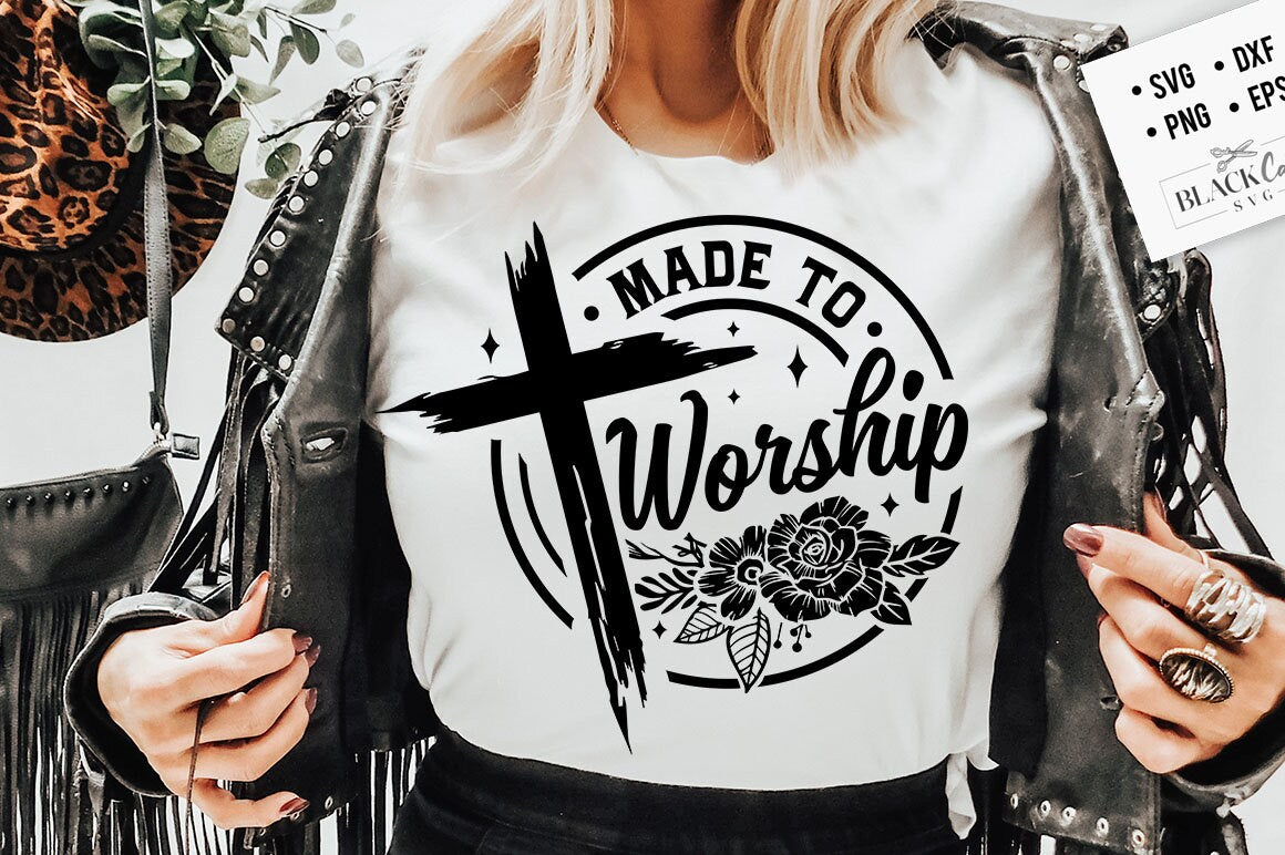 Made to worship svg, prayer svg, Faith svg, Pray svg, Christian cross svg, Bible verse svg